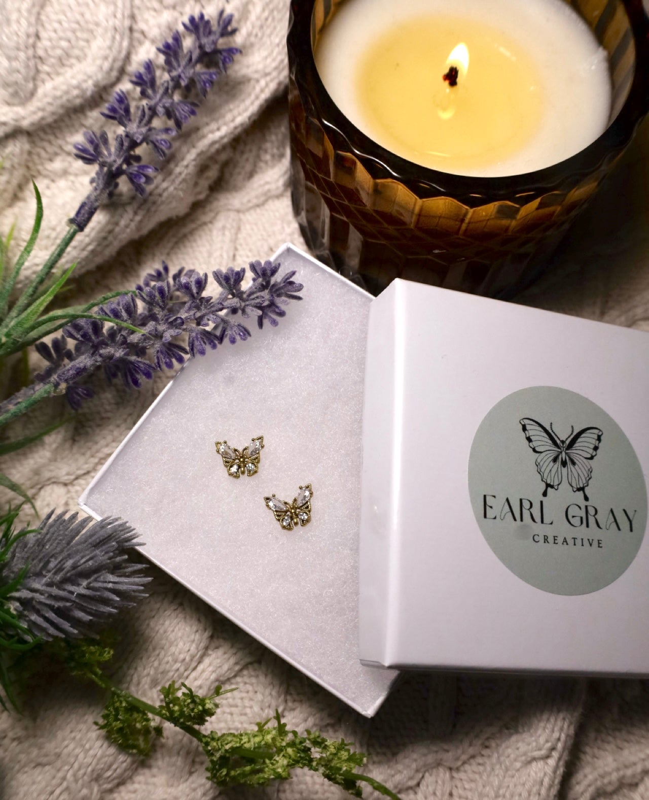 Brilliant Butterfly earrings