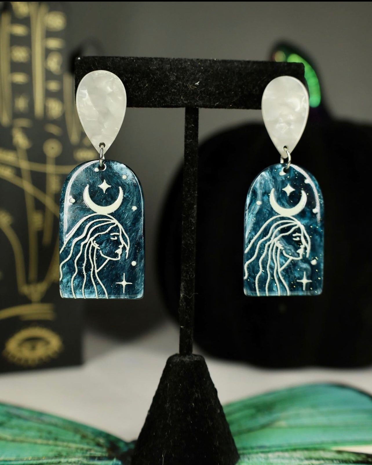 Moon Goddess earrings