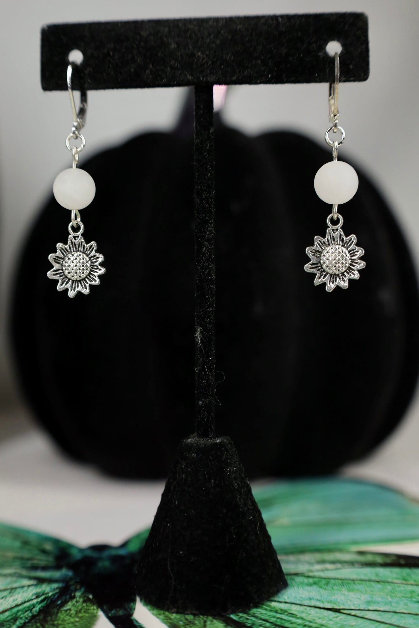 Crystal Sunflower dangles