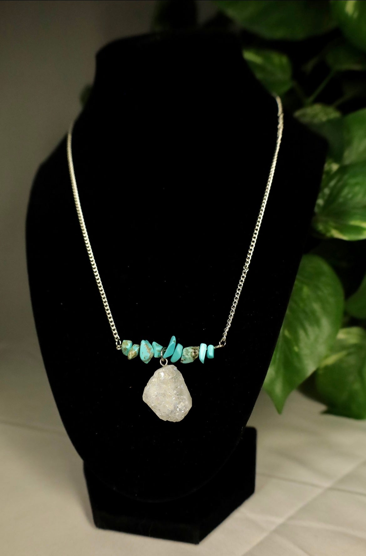 Quartz and Turquoise necklace