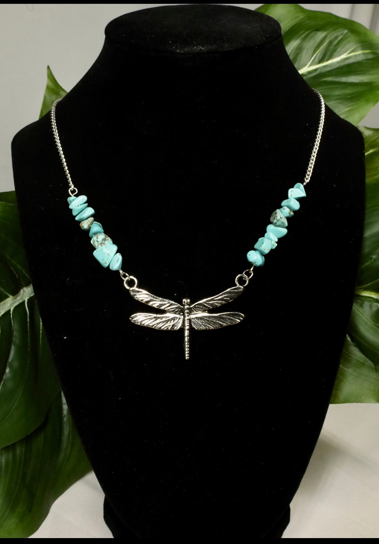 Dragonfly and Turquoise necklace
