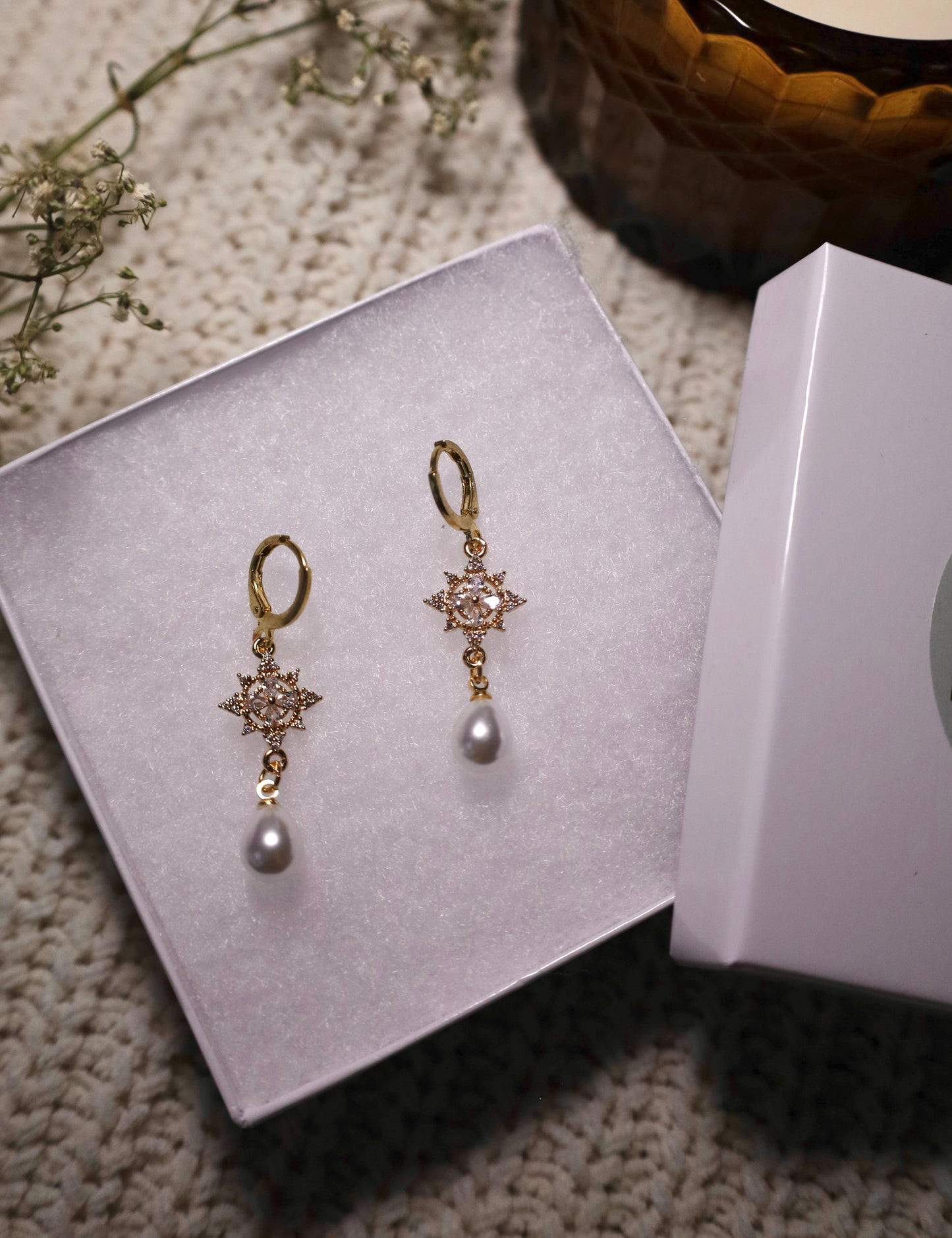 Crystalline Compass earrings