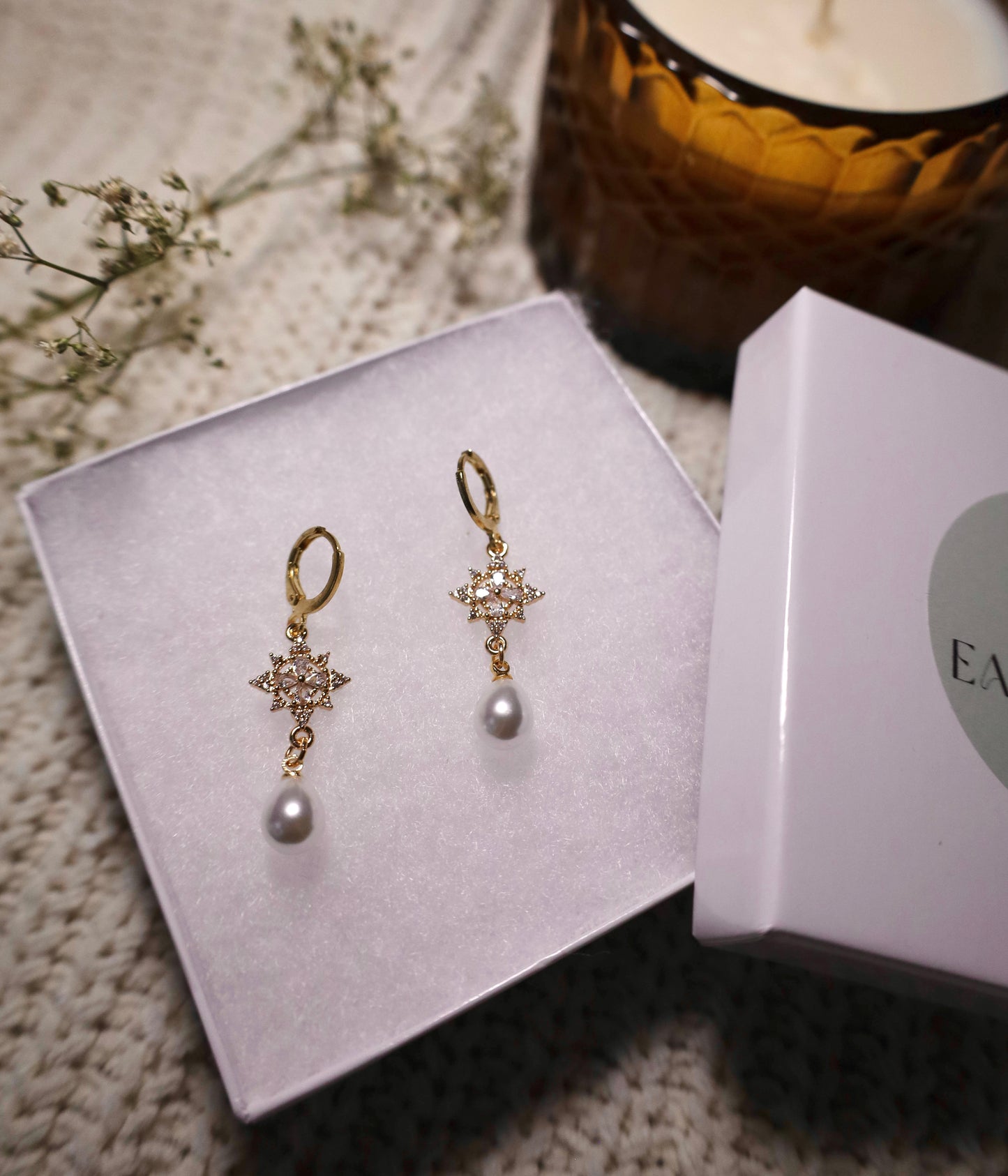 Crystalline Compass earrings