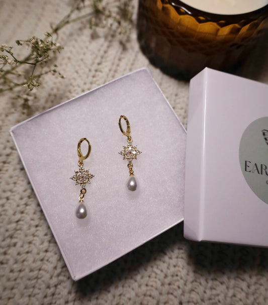 Crystalline Compass earrings