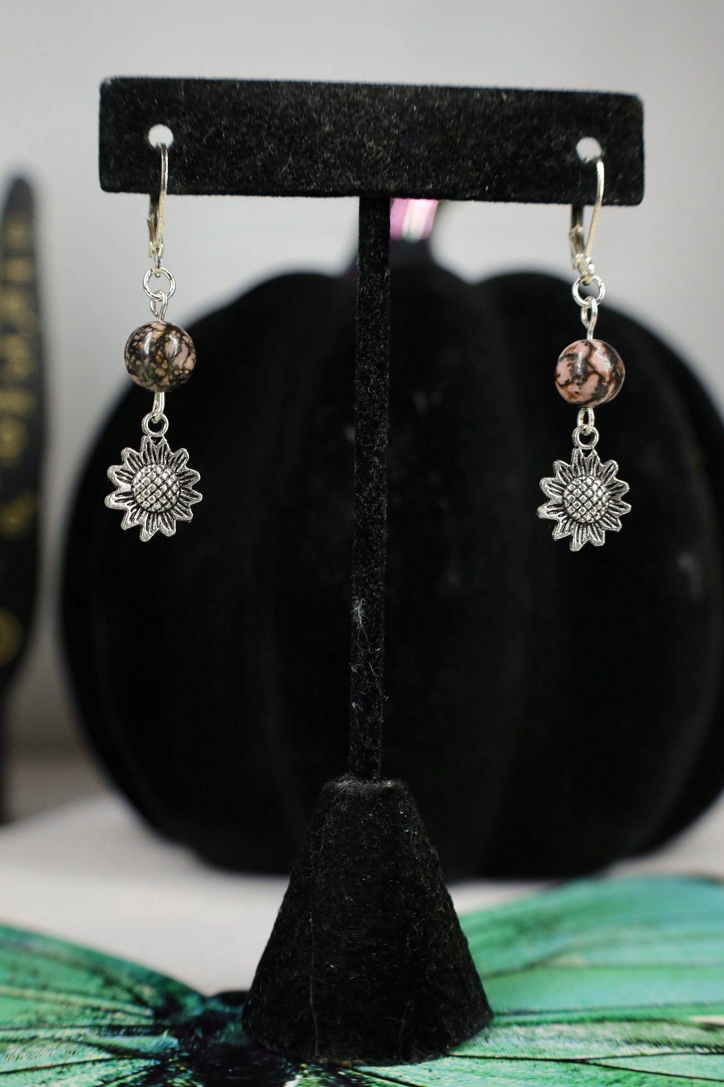 Crystal Sunflower dangles