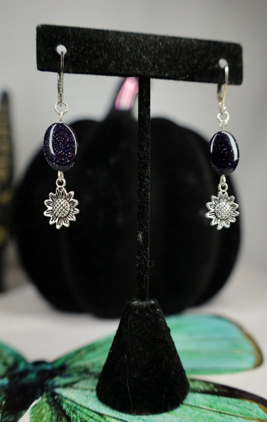 Crystal Sunflower dangles
