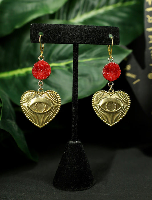 Queen of Hearts earrings